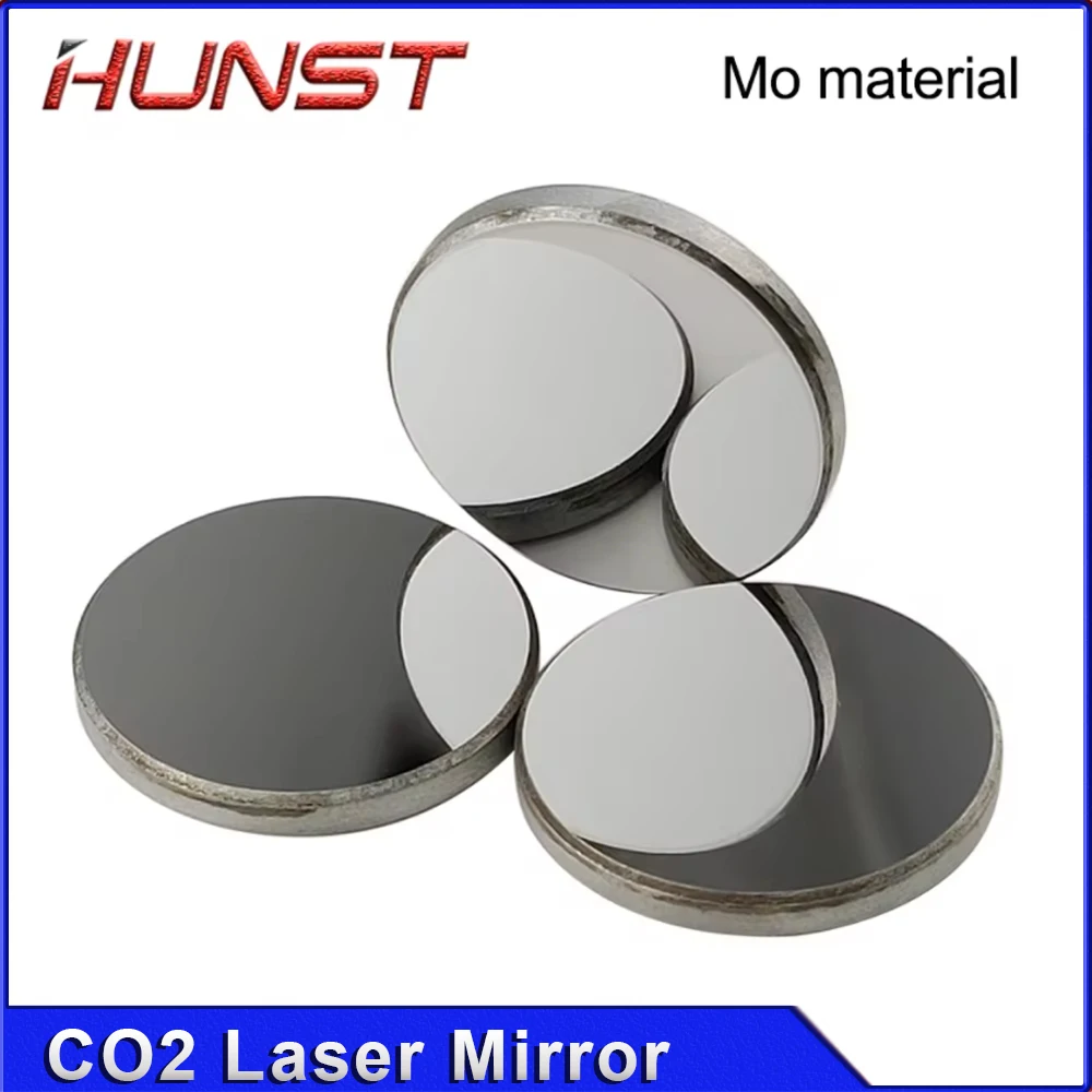 HUNST-Laser Reflective Molibdênio Lente, Gravação e Máquina de Corte, CO2, Espelho Mo, Diâmetro 20mm, 25mm, 30mm, 3 peças por lote