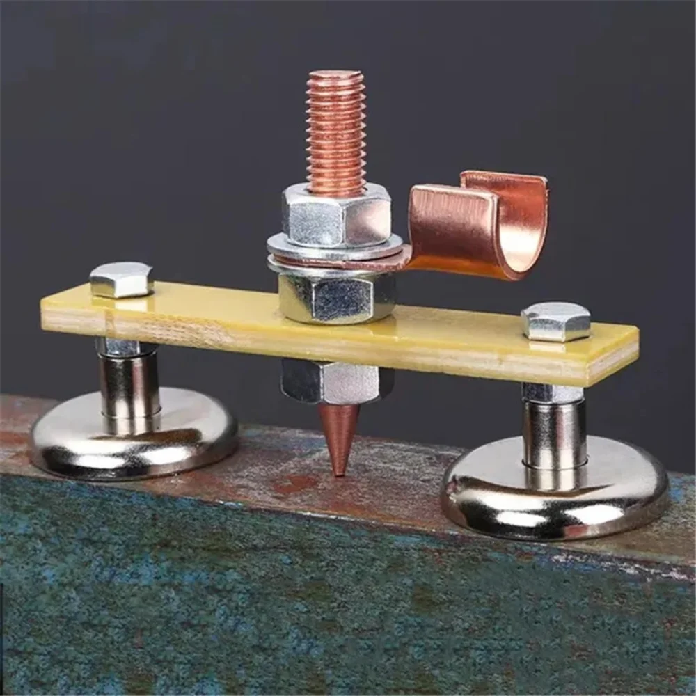 Imagem -04 - Stud Welding Machine Conector Magnético à Terra Suporte Car Spotter Spot Earth Auto Dent Repair Spare Parts Carroçaria
