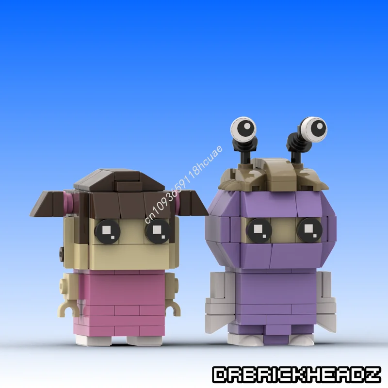 

196 шт. MOC Boo Monterser Inc Brickheadz строительные блоки решают проблему творчества подростковый взрослый Рождественская игрушка в подарок