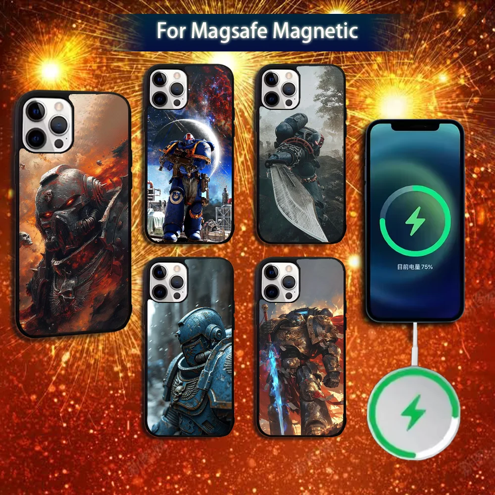 

W-Warhammer-40k Game Phone Case For iPhone 16e,16,15,14,13,12,11,Plus,Pro,Max,Mini Magsafe Magnetic Wireless Charging