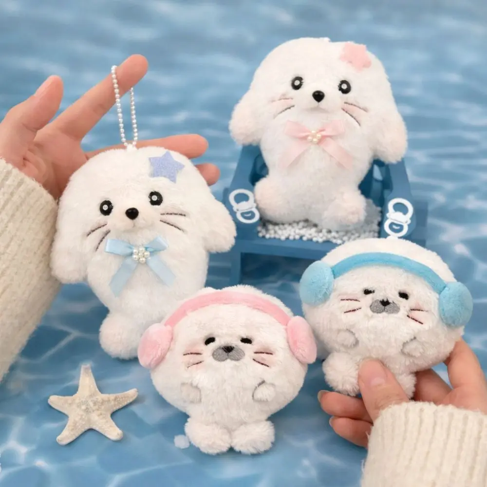 Cute Fluffy Seal Keychain Versatile Seals Pendant Lightweight Exquisite Bag Charm For Backpack Key Decorations