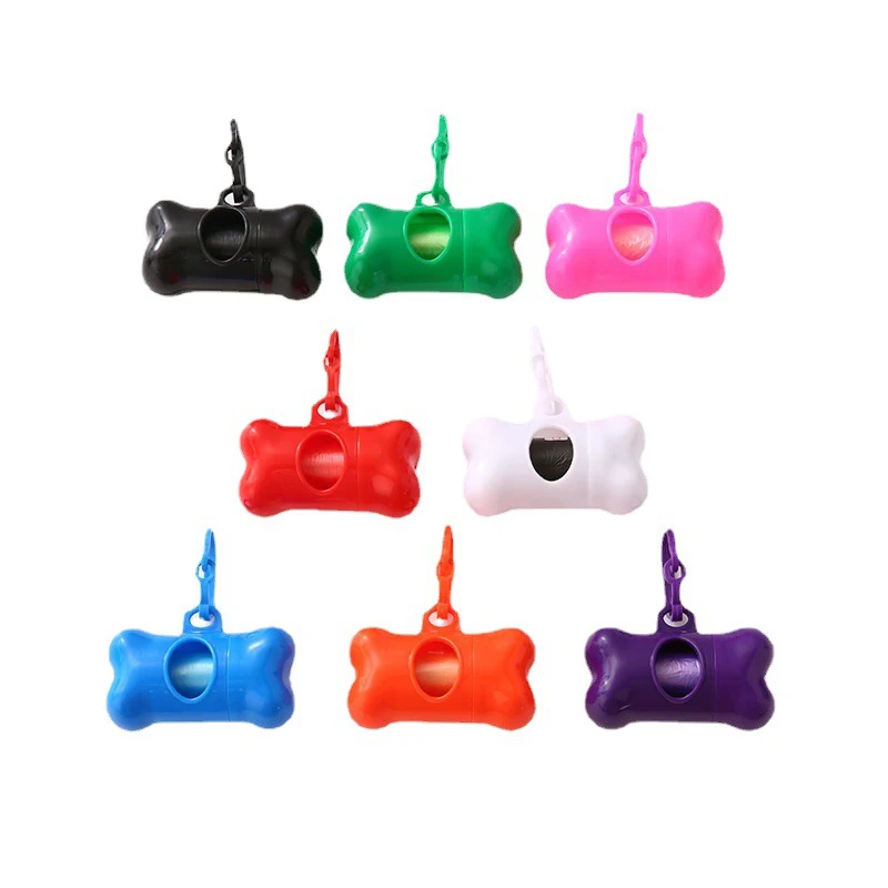 Pet Poop Bags Disposable Dog Waste Bags, Bulk Poop Bags with Leash Clip and Bone Bag Dispenser  Bags  Prints