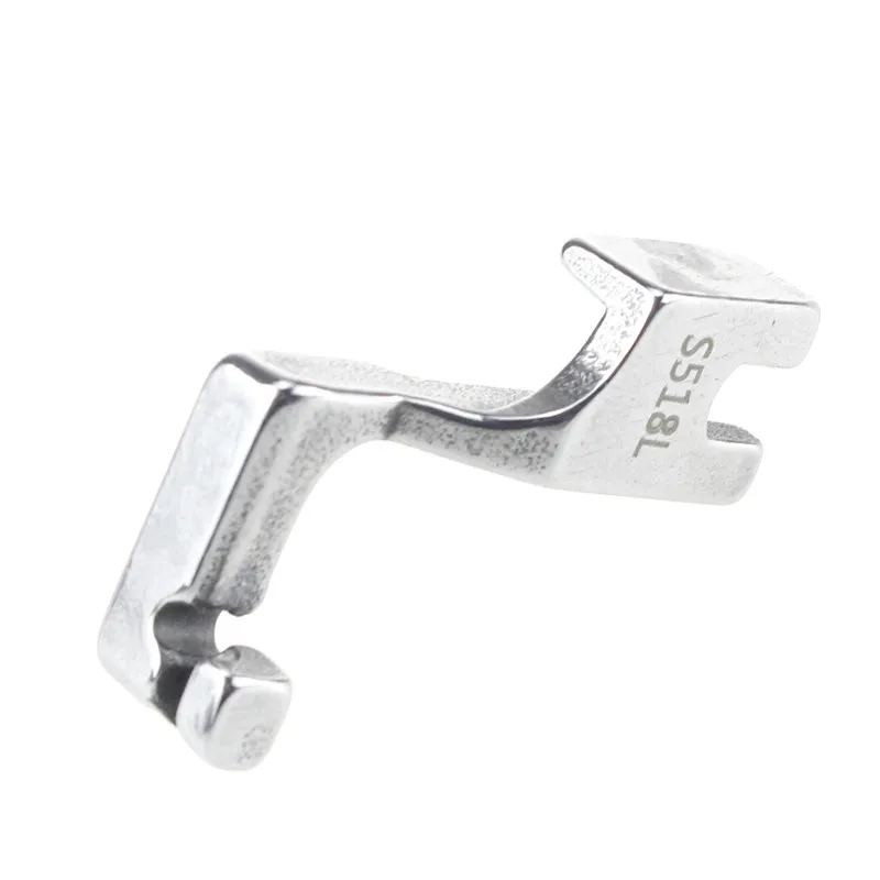 S518L/T168 Industrial Sewing Machine Zipper Presser Foot Lockstitch Invisible Zipper Foot Concealed Foot DIY Sewing Accessories