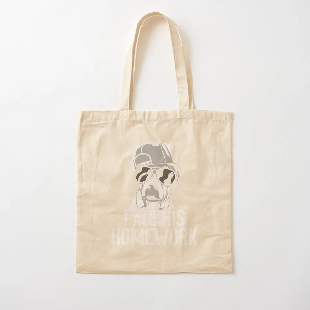Dog Homework Sarcasm For A Sarcastic Student Humor Lover Tote Bag personalized tote bag eco pack personalized tote