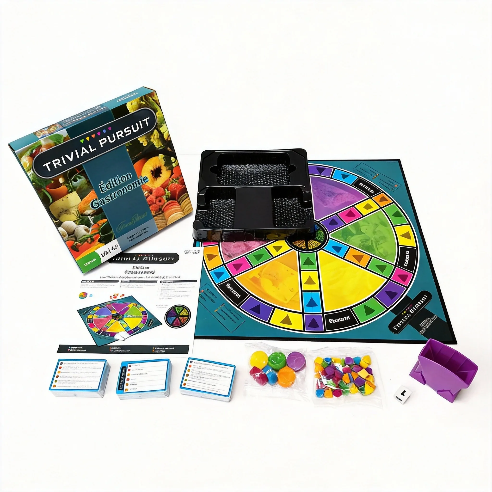 

TRIVIAL PURSUIT Gastronomy Edition - 1800 вопросов по гастрономии, семейная настольная игра