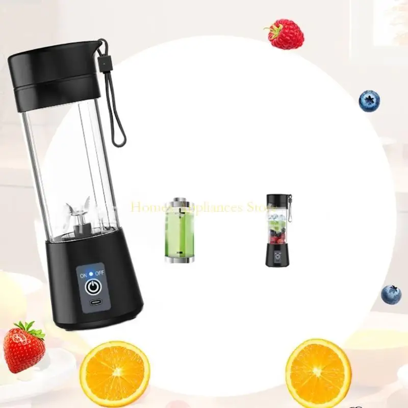 D0AB Portable Home Mini Wireless Press Cup Fruit Juicer Cup Popular Electric USB Travel Travel High