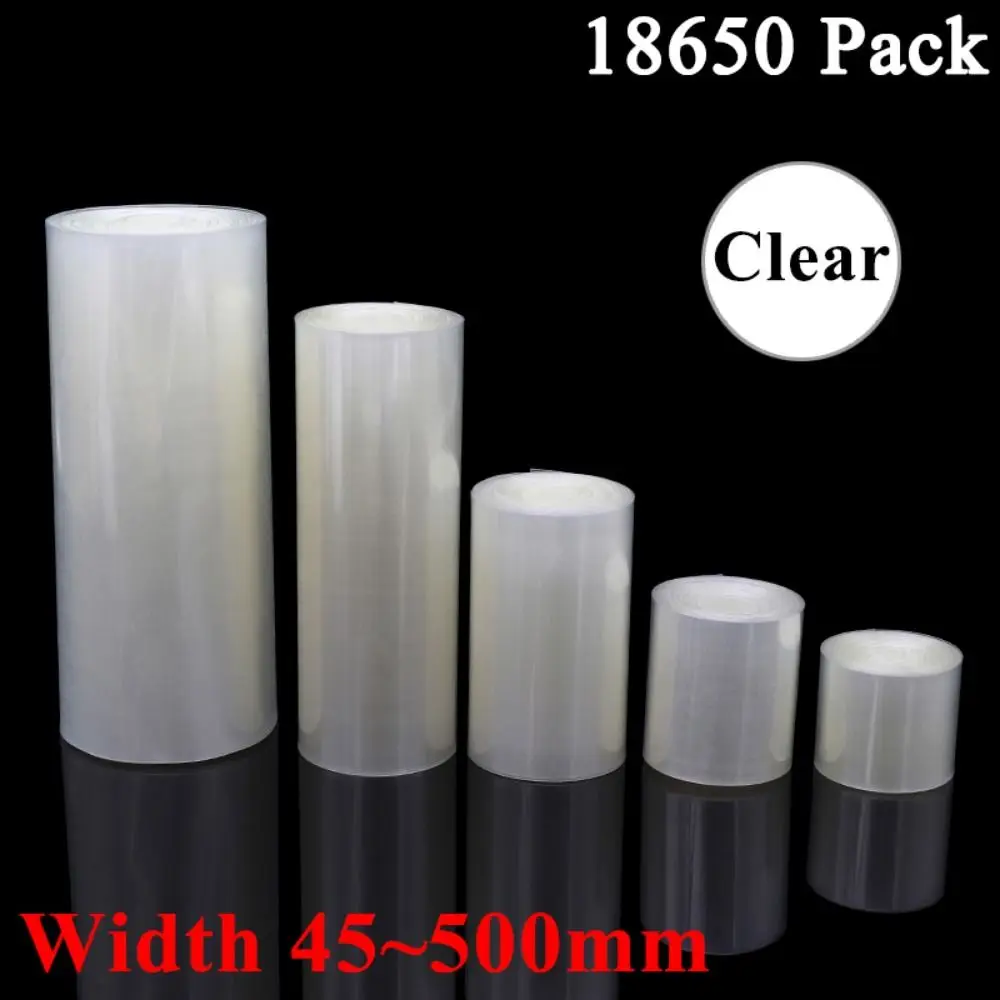 1 Meter 18650 Lipo Battery PVC Heat Shrink Tube 30mm-200mm Width Insulation Sheath Battery Insulated Film Wrap Shrinkable