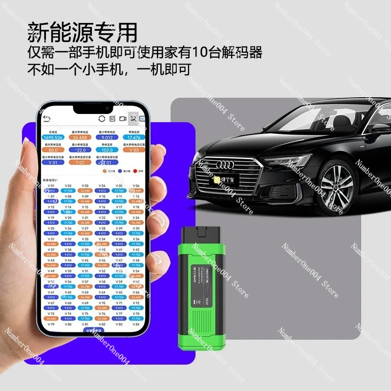 E550 New Energy Vehicle Fault Diagnosis Battery Pack Tester Electric Vehicle Hybrid Compressor Tester Comprehensive Tester