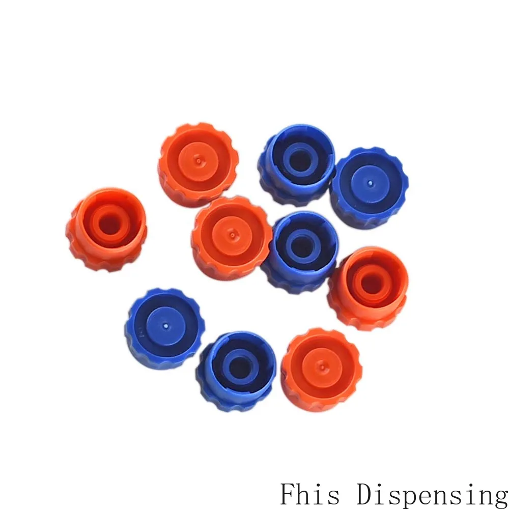 

Wholesale Pack of 1000 Blue Orange Syringe Barrel Tip Caps