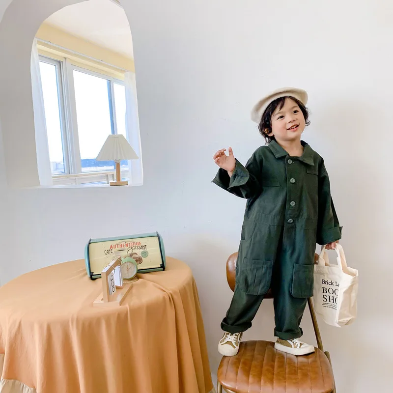 MILANCEL New Autumn Kids Onesie Children Long Sleeved Jumpsuits Boys Clothes
