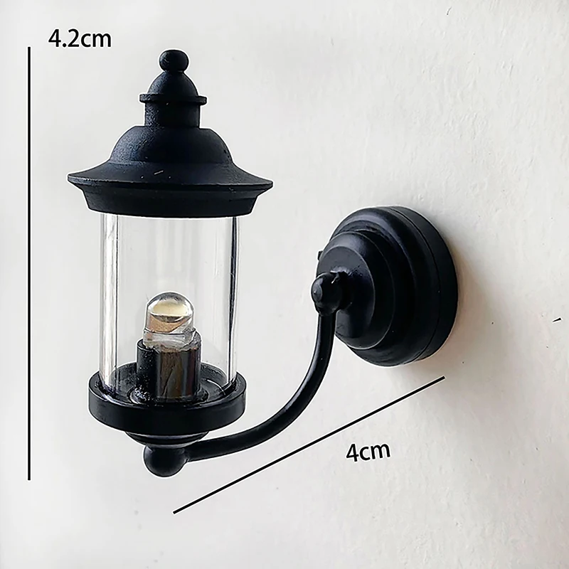 1:12 인형의 집 미니어처 LED 천장 램프, 골드 샹들리에, 드롭라이트 조명, 배터리 작동, 가구 모델 장식 장난감