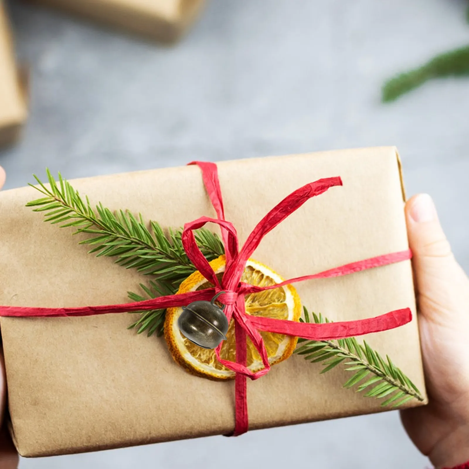 

20Pcs Vintage Iron Bells Rustic Handmade Jingle Bells for Pet Collars Christmas Decorations DIY Craft Projects Small