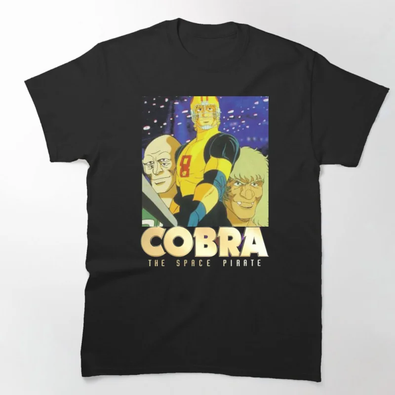 

0731 Space Adventure Cobra Japan Manga The Animation Psychogun Anime t shirt 100% cotton large size tops S-6XL men's clothing