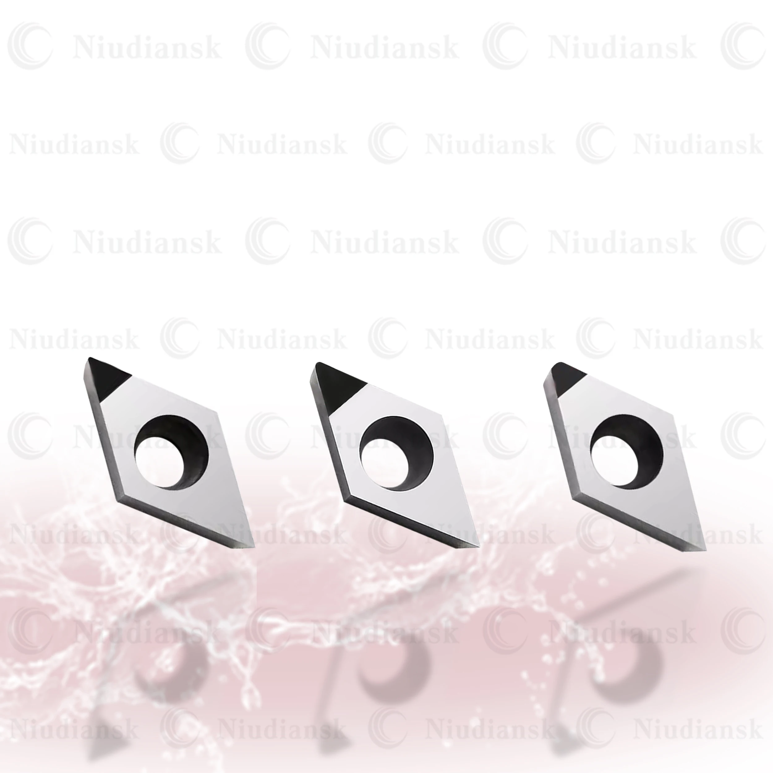 Lame diamantate di alta qualità DCGT070202/04/08 DCGT11T302/304/308 PCD CBN inserto per tornitura interna utensili per tornio CNC romboico