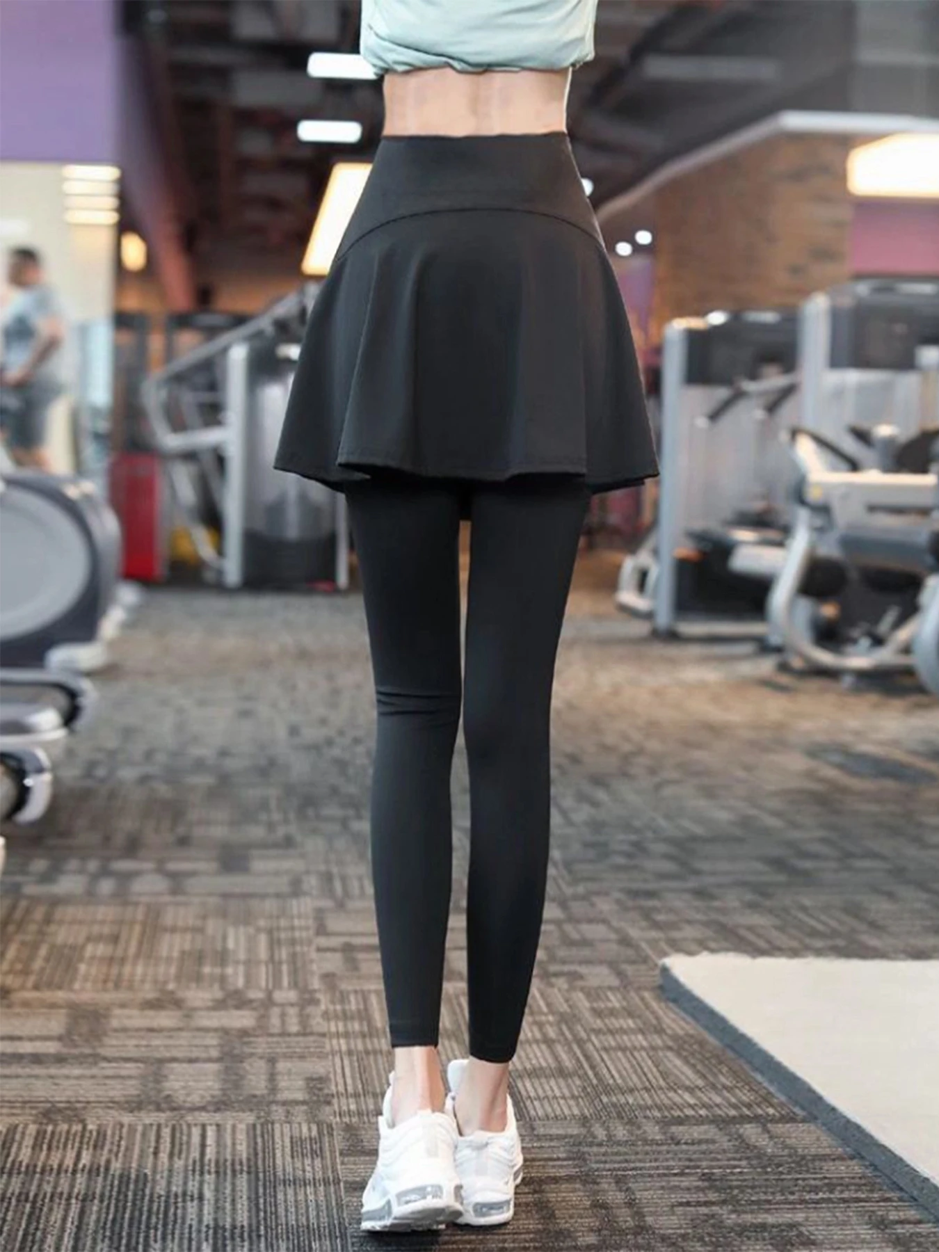 تنورة رياضية نسائية كاجوال عالية الخصر لصالة الألعاب الرياضية والجري واللياقة البدنية وركوب الدراجات تنورة كاجوال للجولف والتنس واللياقة البدنية مريحة #3