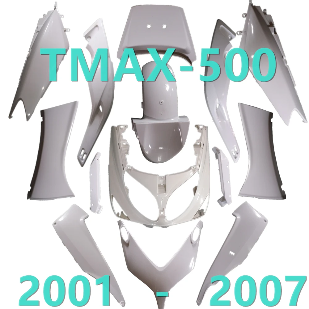 Bodywork Fairing Injection Molding ABS Unpainted Components Cowl Body For Yamaha TMAX500 2001 2002 2003 2004 2005 2006 2007