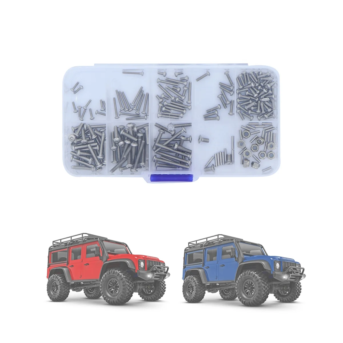 M1.6 M2 M2.5 Kwaliteit 12.9 Roestvrijstalen Zeskant Schroeven Moeren Hardware Kit Voor Traxxas Trx 4M 1/18 Rc Crawler Auto Upgrade Onderdelen