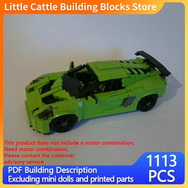 City Car Model MOC Building Bricks High-Performance Sports Car Modular Technology Gifts Holiday Assemble Children Toys Suit