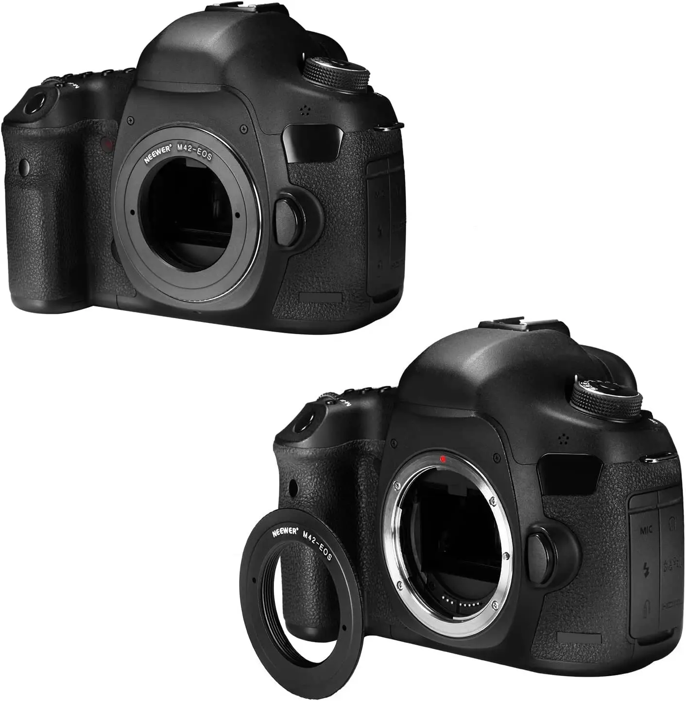อะแดปเตอร์ยึดเลนส์อะลูมินัมอัลลอยสำหรับ M42เลนส์ในการ kamera Canon EOS เช่น1D/1Ds, Mark II, III, 5D, Rebel XT, xti, T2i