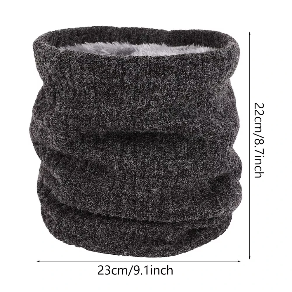 Warm Knitted Scarf Thermal Thickened Fleece Lined Ski Neck Scarf Winter Women Men Windproof Skating Cycling Hiking Warm Mask view 6