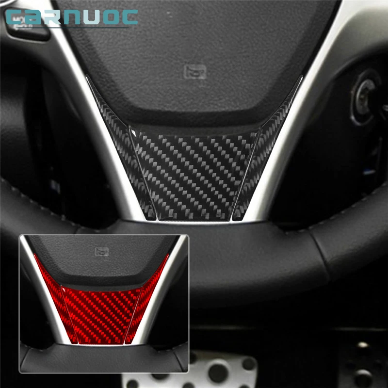 

For Toyota Camry 2012 2013 2014 Car Interior Decorative Accessories Carbon Fiber Steering Wheel Chin Stickers Cover