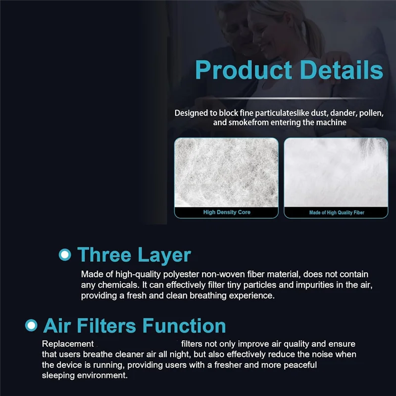 A76X-40Pcs Replacement Filter For Resmed Airsense 11 For Resmed Filters CPAP Machine Filter