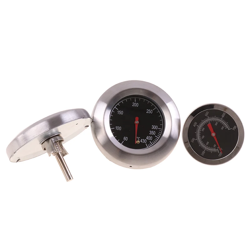 Mini thermomètre pour fumeur de barbecue en acier inoxydable, jauge de température 50-800 degrés Fahrenheit 10-400/50-350/50-500 degrés Celsius
