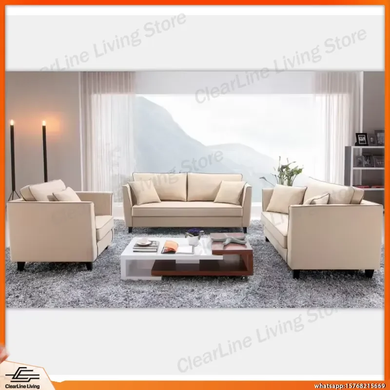 

Elegant Living Room Sofa Set 1+2+3 Seater Modular Sectional Sofa for Small Spaces Home Furniture Comfortable Modern Couch