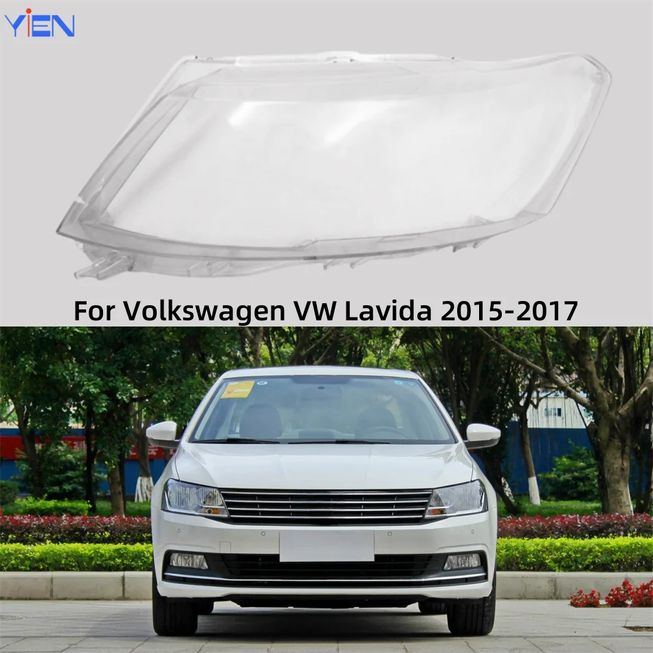 For Volkswagen VW Lavida 2015 2016 2017 Car Acccessories Lampshade Headlights Cover Car Front Headlight Lens Cover Lights Shell