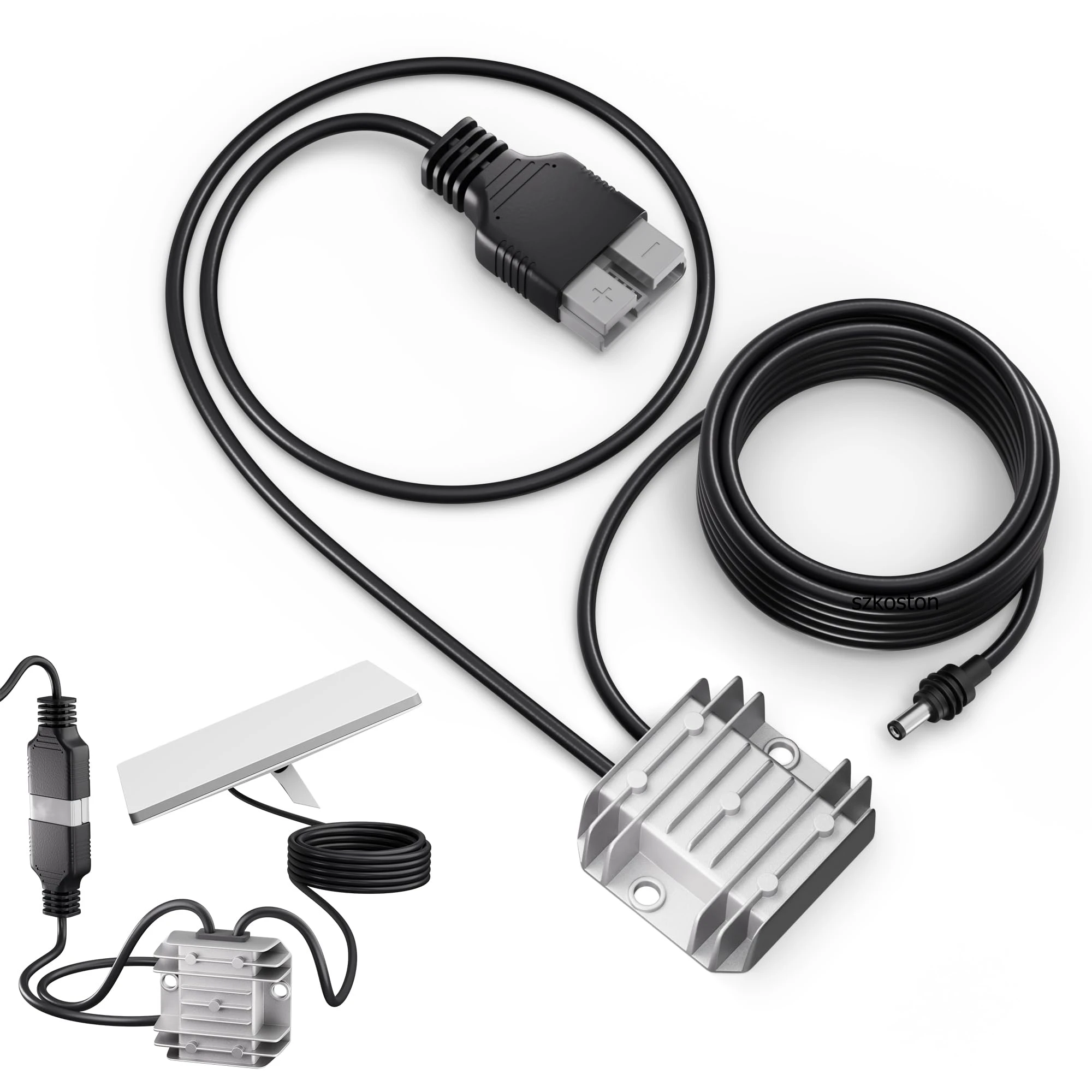 For Starlink Mini Dish Antenna Power Cable with Anderson Plug  Step-Up Converter 12-24V to 30V 23FT/7M Cable for Cars RV Camping