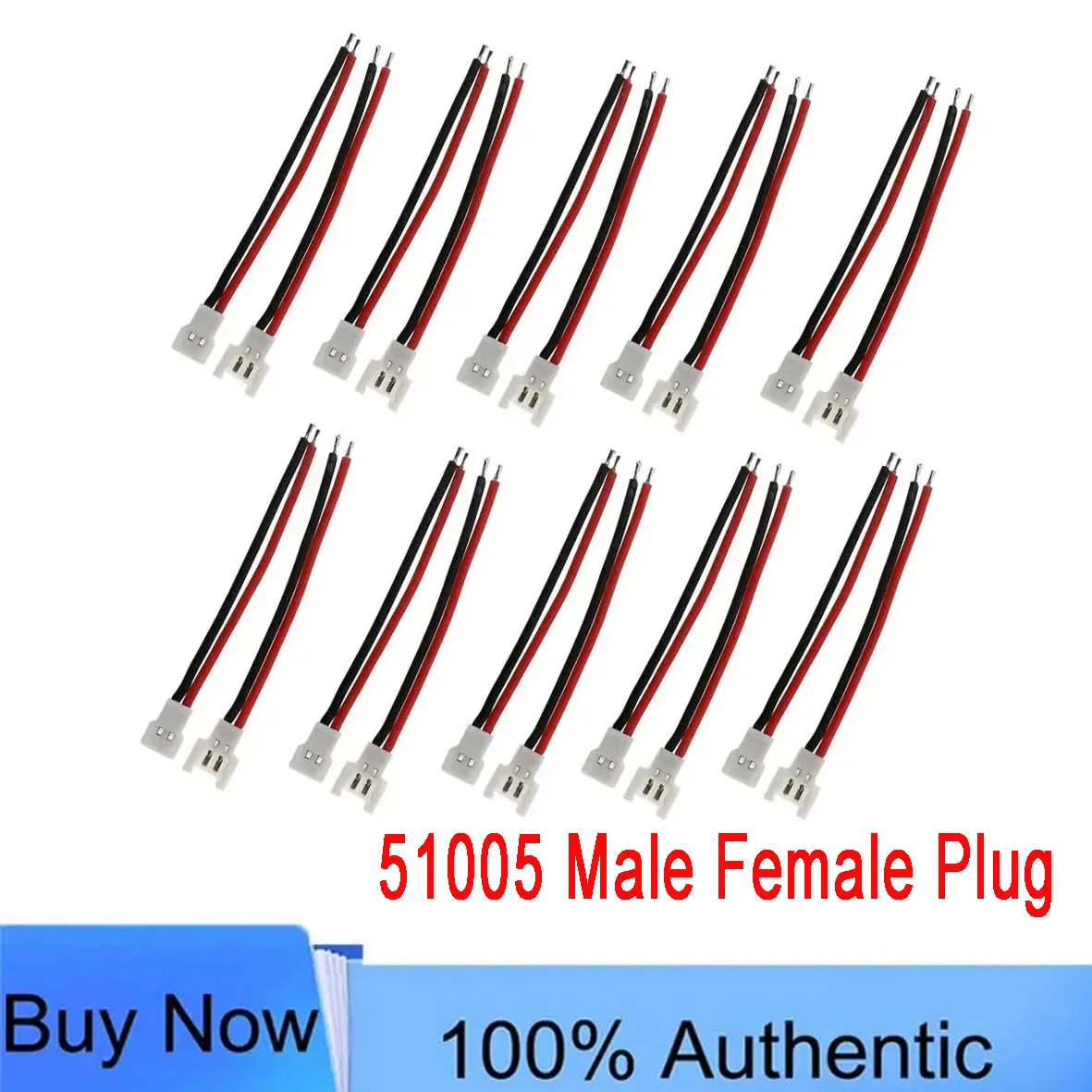 10PCS 51005 1S Lipo Battery Balance Charger Cable Molex 51005 Male Female Plug 2.0mm Pitch For RC Models Indoor Drone ACCS Part