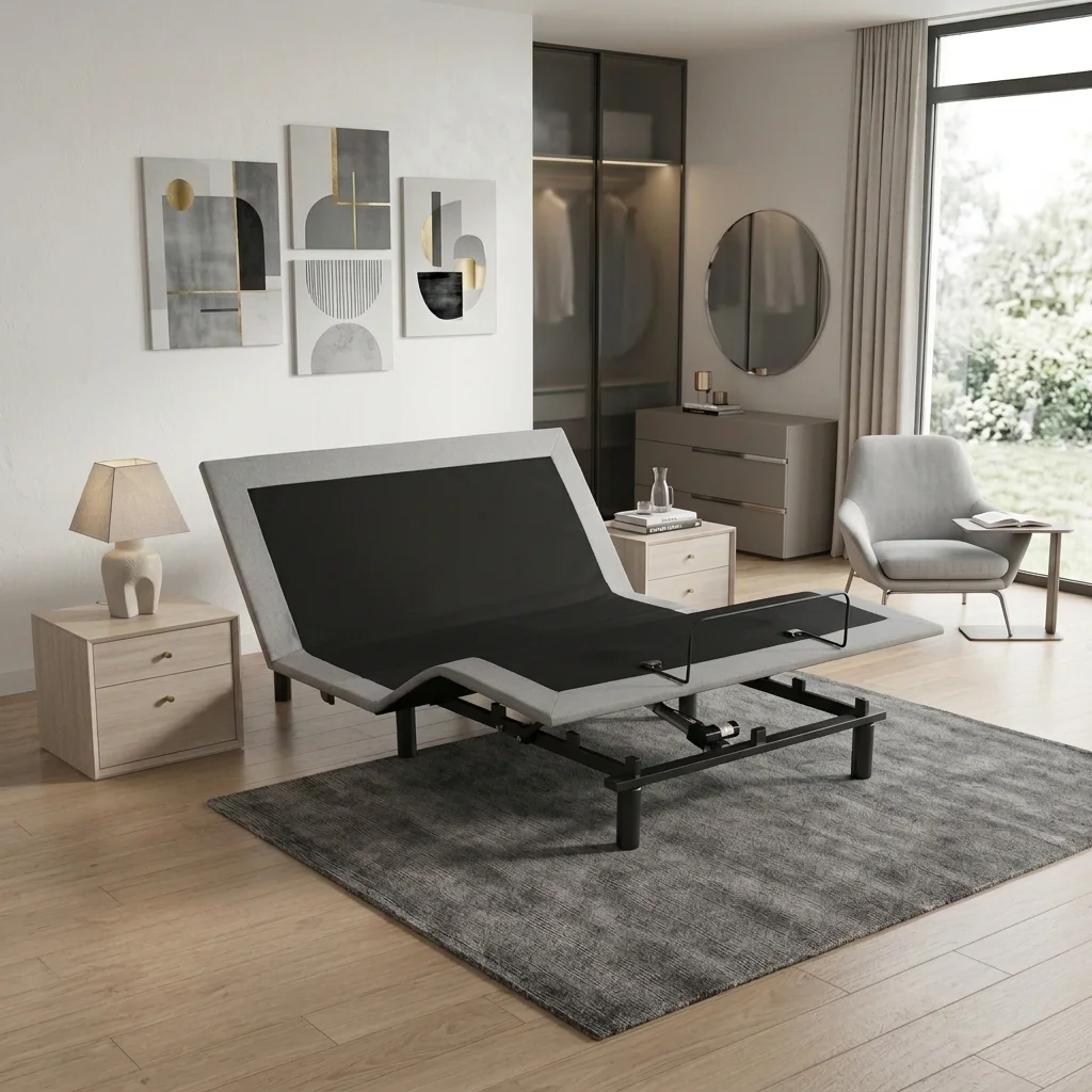APP Wireless Remote Zero-gravity Reclining Metal Frame Home Furniture Electric Adjustable Bed