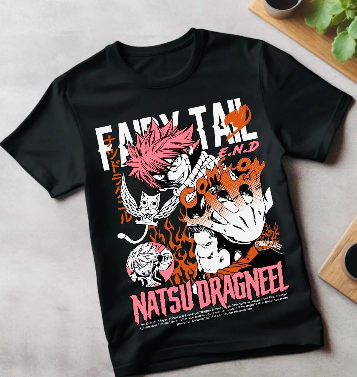 Fairy Tail T-shirt Gray Fullbuster Natsu Dragneel Girl Anime Gift Shirt All Size