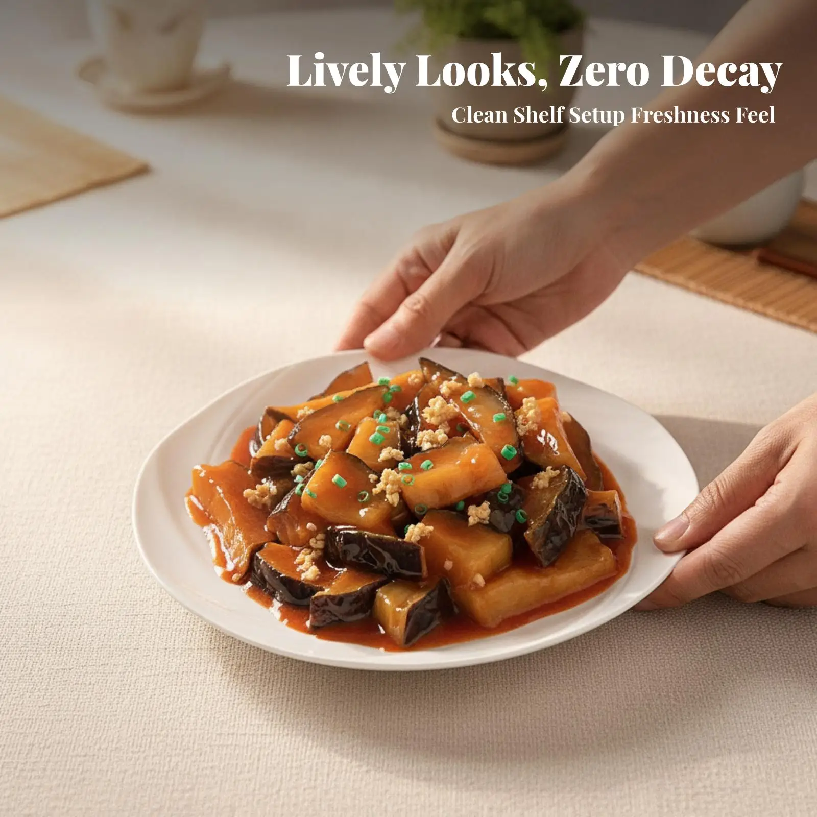Resin Chinese Cuisine Replica Display Model Glossy Artificial Food Sample for Kitchen Decor