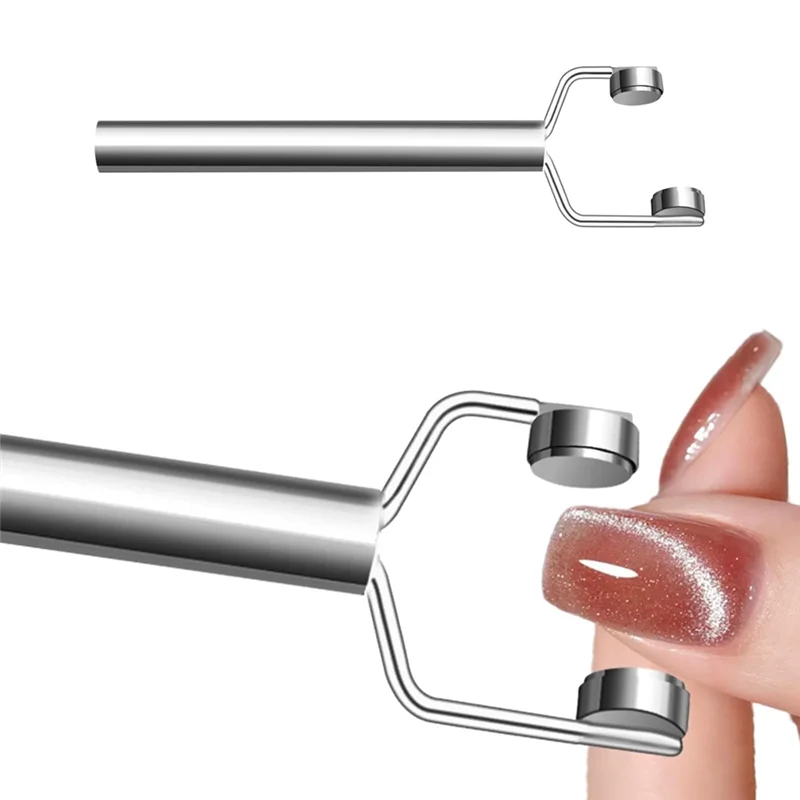 【Rushed】Cat Eyes Nail Magnet Y-Shaped Double Head Magnetic Cat Eyes Gel Polish Multifunctional Nails Design Tools Force Magnet