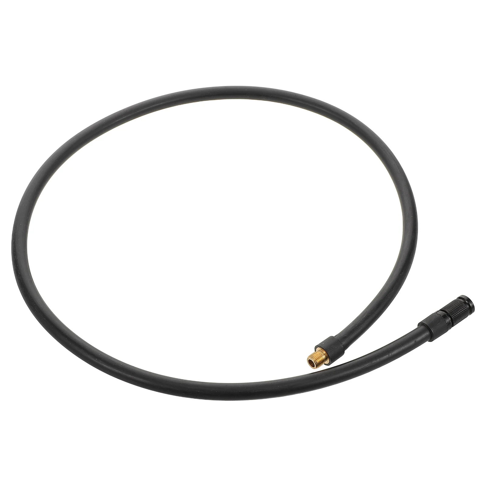 

80cm Tire Inflator Extension Hose Flexible Pressure Resistant Rubber Threaded Air Pump Connector for Vehicle Tire Inflation