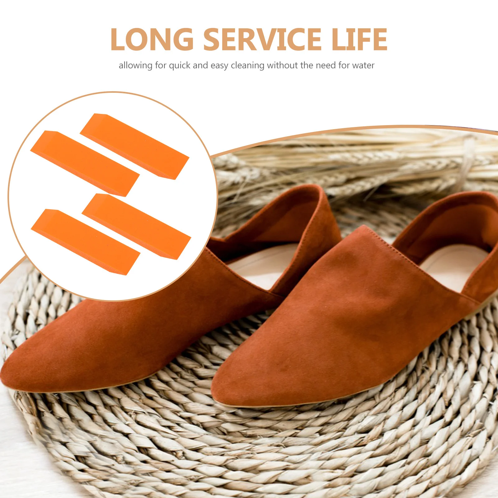 

4Pcs Sneakers Stain Remover Cleaning Eraser Angled Suede Shoes Cleaner Wash Free Quick Travel Outdoor Tool Shoe Stain Remover