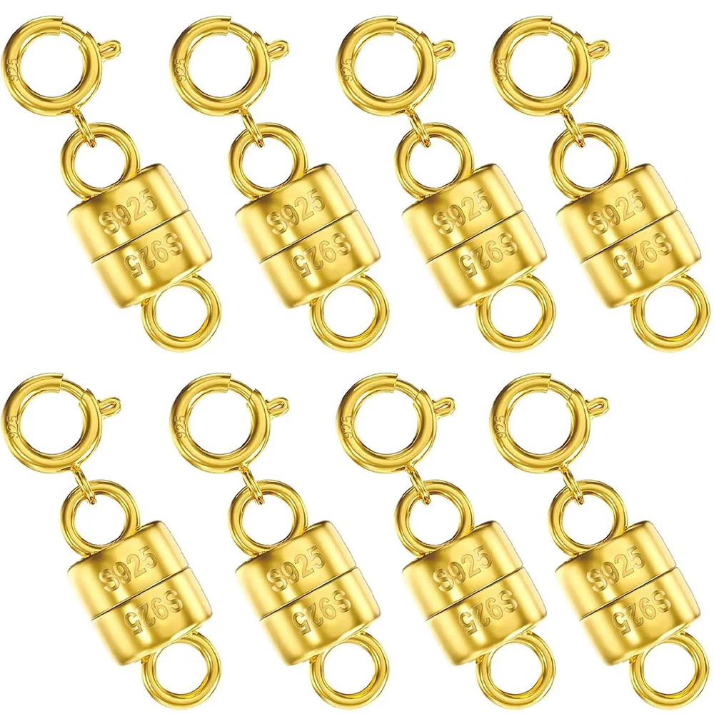 

Застежки и коннекторы для магнитных ожерелий из стерлингового серебра 925 пробы, конвертеры для браслетов для изготовления ювелирных изделий, удлинители цепочек