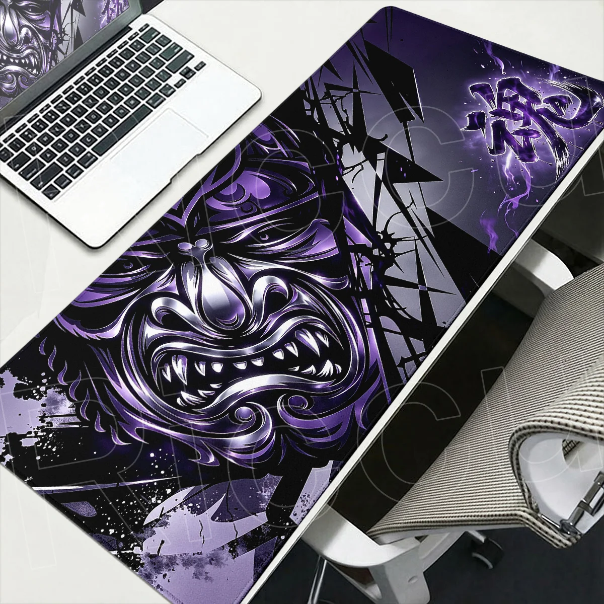 Large Rubber Mouse Pads PC Gaming Office Accessories 900x400mm Gaming New Samurai Oni Mouse Mat XXL Speed Gamer Keyboard Deskmat