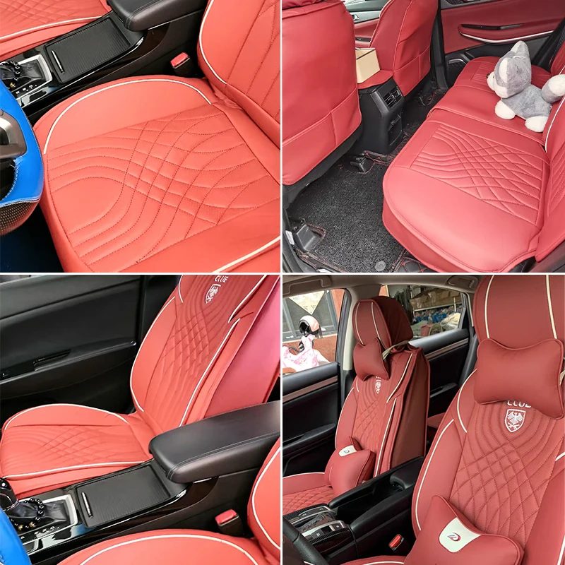 Coprisedile per auto in pelle Nappa di alta qualità 1Pc per Volkswagen POLO Quest Tiguan Jetta Golf Lavida Sagitar accessori Protector