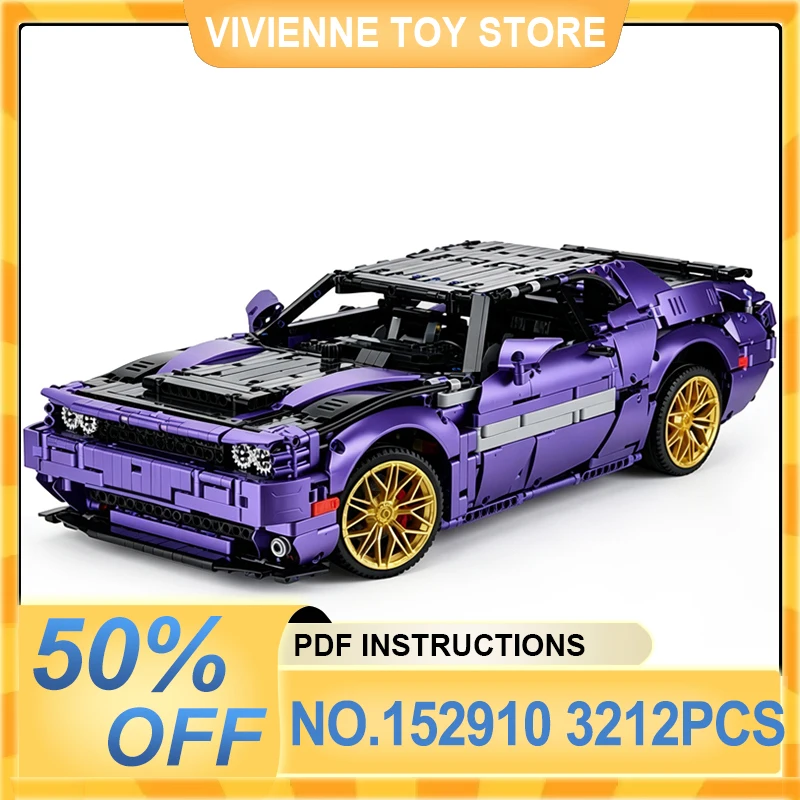 

152910 MOC Technical Supercar Building Blocks, DIY assembly educational model toy, perfect birthday gift for kids and car lovers