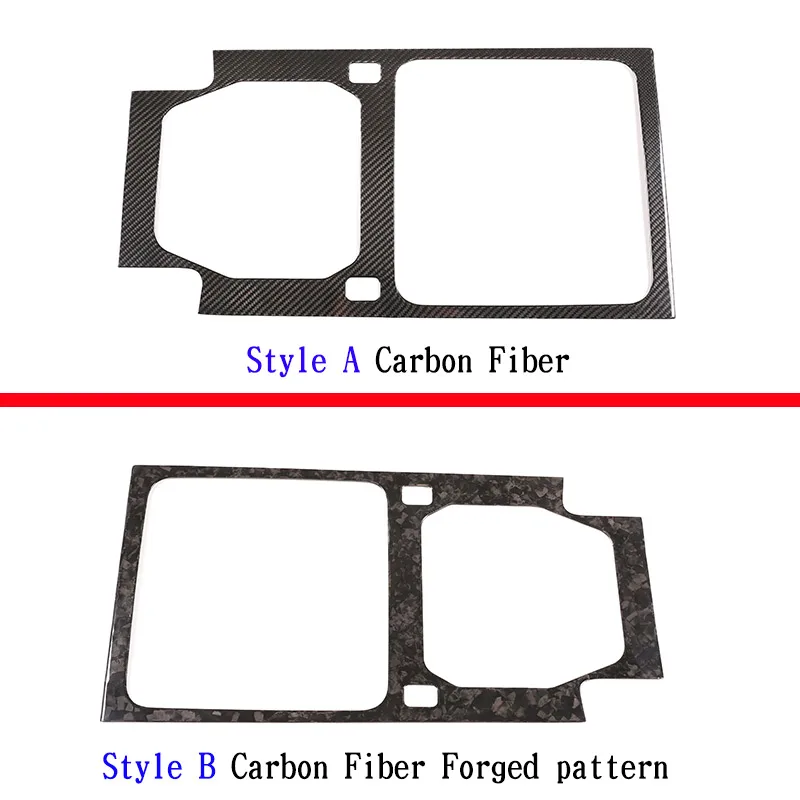 For 2020-2024 Land Rover Defender 110 real carbon fiber car center control panel frame cover sticker car interior accessories