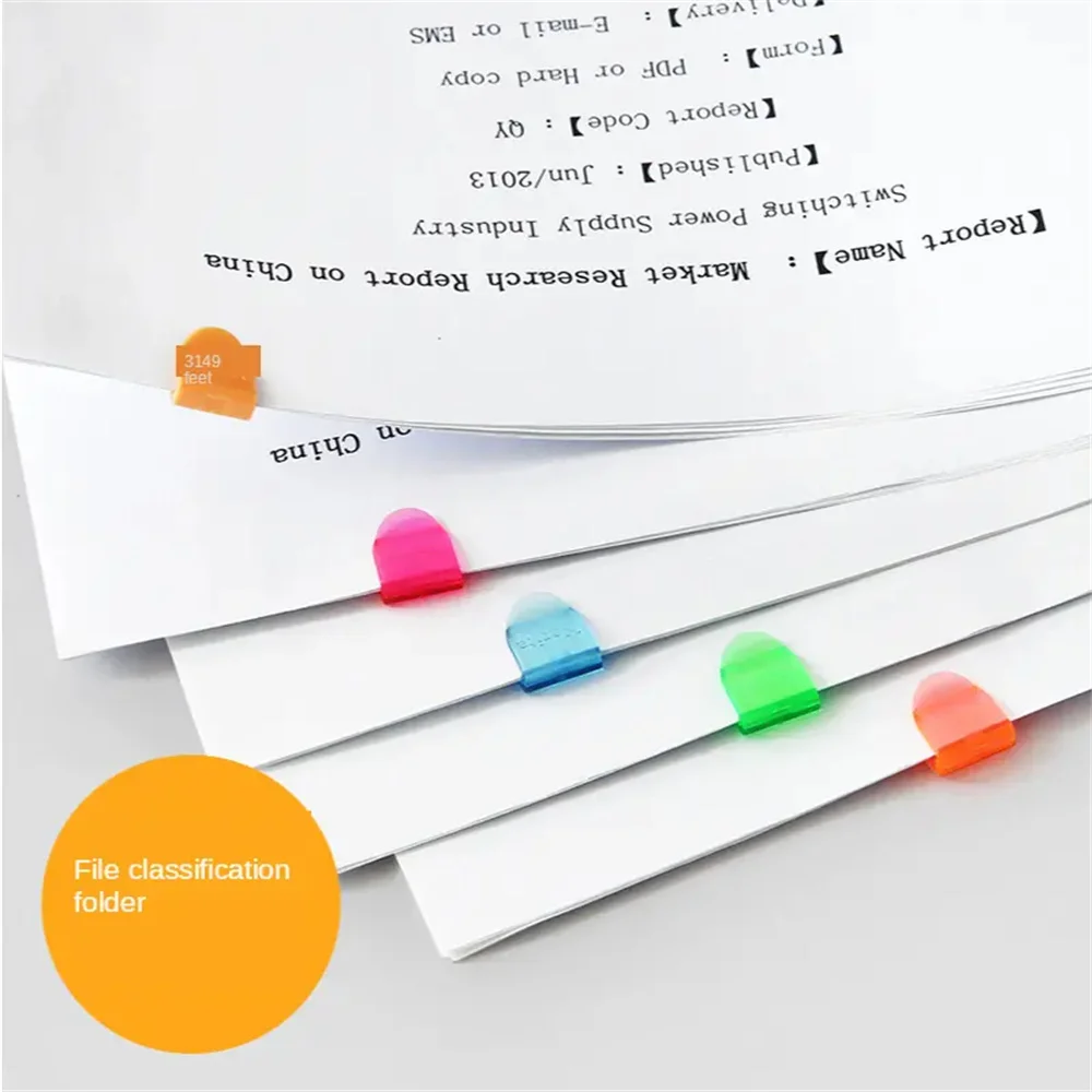 20pcs Colorful Mini Plastic Clips Set - Versatile Notebook Label Organizers Durable Bookmark Decorations Perfect for Student