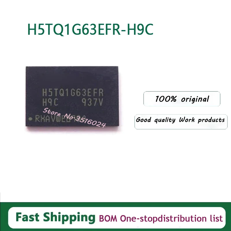 10PCS/lot  H5TQ1G63 H5TQ1G63EFR-H9C 128MB BGA DDR3 100% NEW