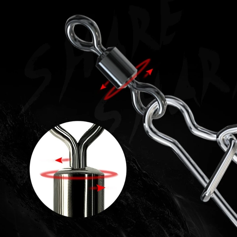 10 Stück Duos Lock Balls Lagerwirbel Angelköder Stecker Fast Clips DropShipping