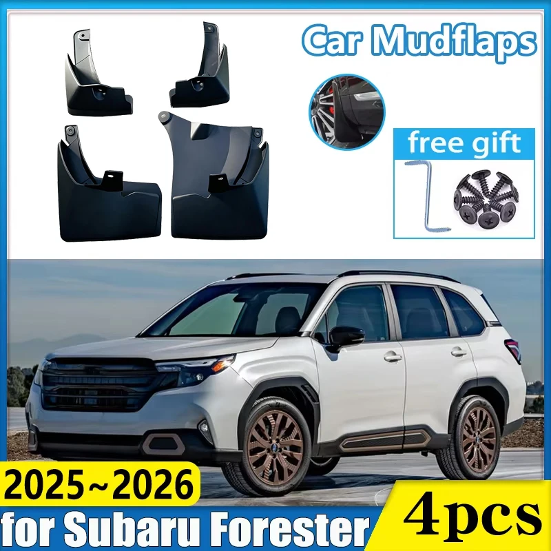 

Car Front Rear Wheel Fender for Subaru Forester SL Accessories 2025 2026 2027 Mudflaps Mudguard Anti-splash Auto Mud Flap Guards