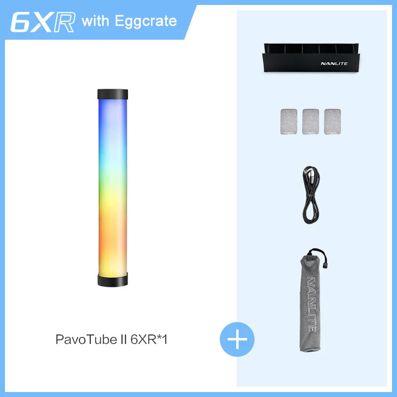 Nanlite PavoTube II 6XR Buis Licht Fotografie Lamp voor Studio Live Video Invullicht RGBWW 2700 K-12000 K Draagbare Handheld Licht