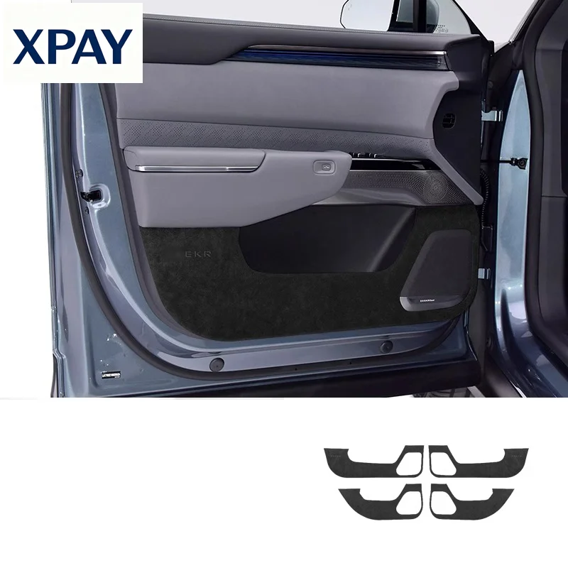 For ZEEKR 7X 2025 Door Anti-kick Pad Door Panel Protective Stickers Welcome Step Automobile Modification Supplies Dirt-resistant