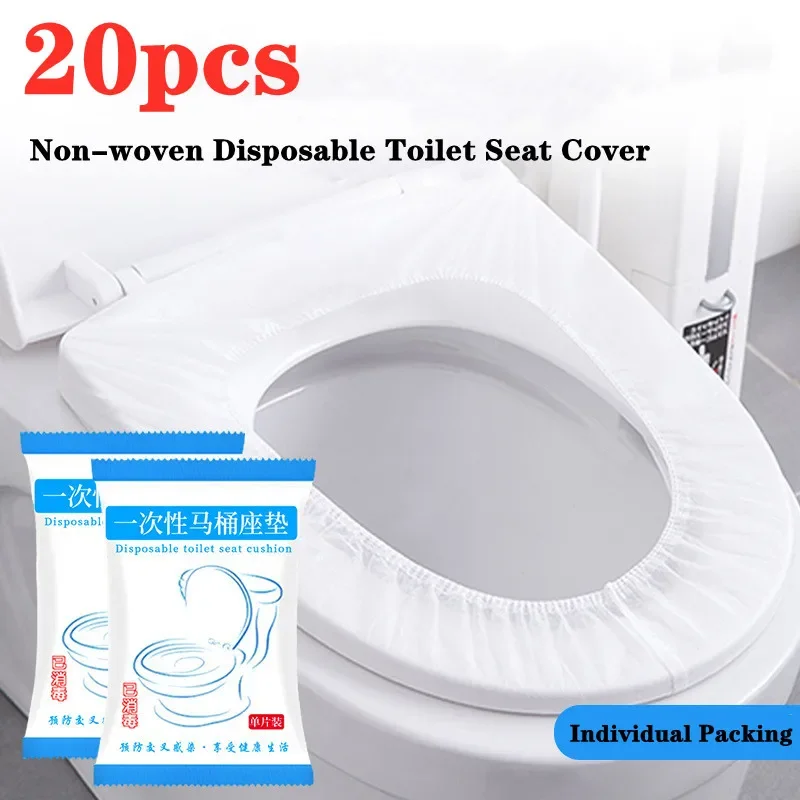 Disposable Toilet Seat Cover Mat Non-woven Fabric Toilet Mat Safety Toilet Paper Pads Portable Travel Hotel Bathroom Accessiorie