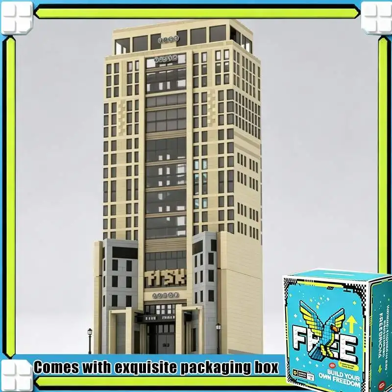10193PCS Modern City Skyscraper Tower Modular Model Custom Building Blocks DIY Creative Assembly Puzzle Toy Street View Gift